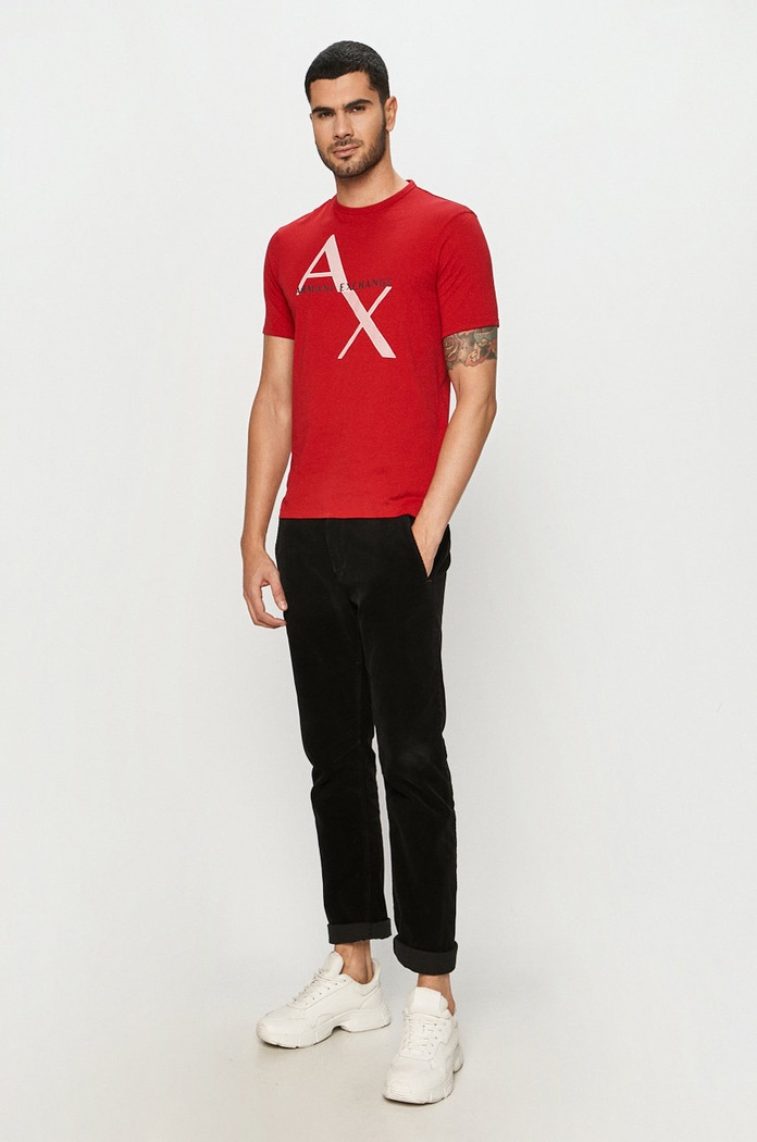 Armani Exchange Tričko 8NZT76.Z8H4Z.NOS červená AA00