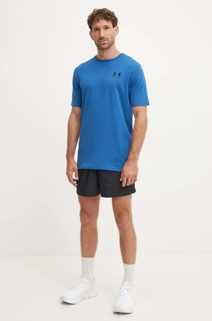 Tričko Under Armour SPORTSTYLE LEFT CHEST 1326799. námořnická modř SS26