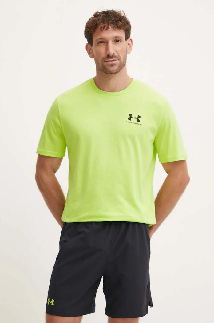 Tričko Under Armour SPORTSTYLE LEFT CHEST zelená 1326799.
