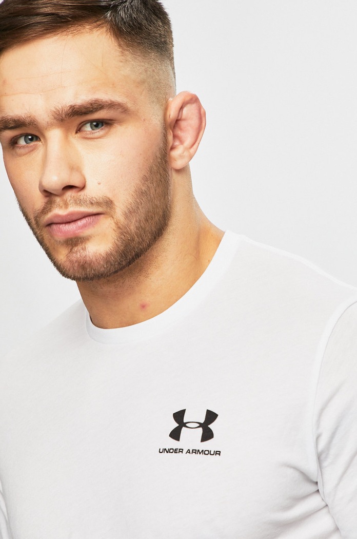 Under Armour t-shirt SPORTSTYLE LEFT CHEST fehér 1326799.