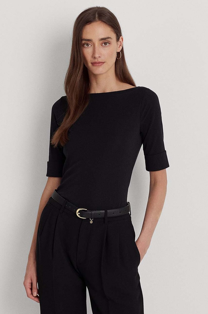 Lauren Ralph Lauren - T-shirt sima fekete 200654963001