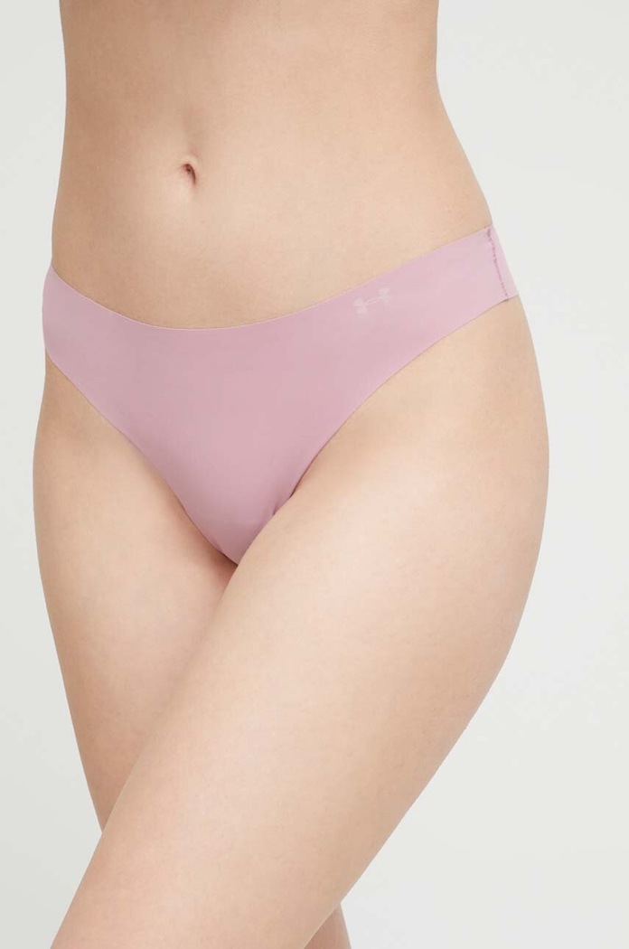 Under Armour stringi dzianina różowy 1325615