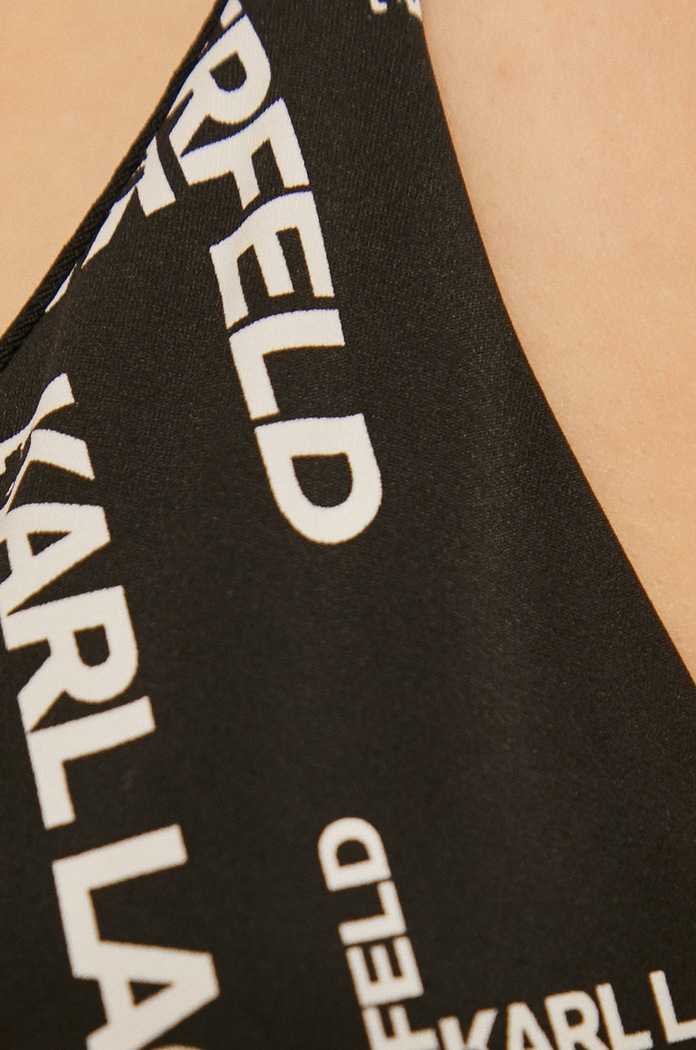 Karl Lagerfeld Горнище на бански черен KL20WTP20