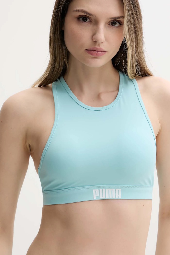 Puma biustonosz kąpielowy nadruk turkusowy 907692