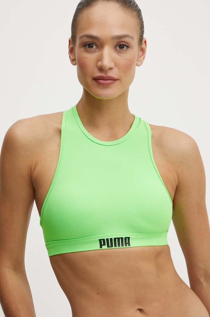 Oblečení Plavková podprsenka Puma 907692 zelená