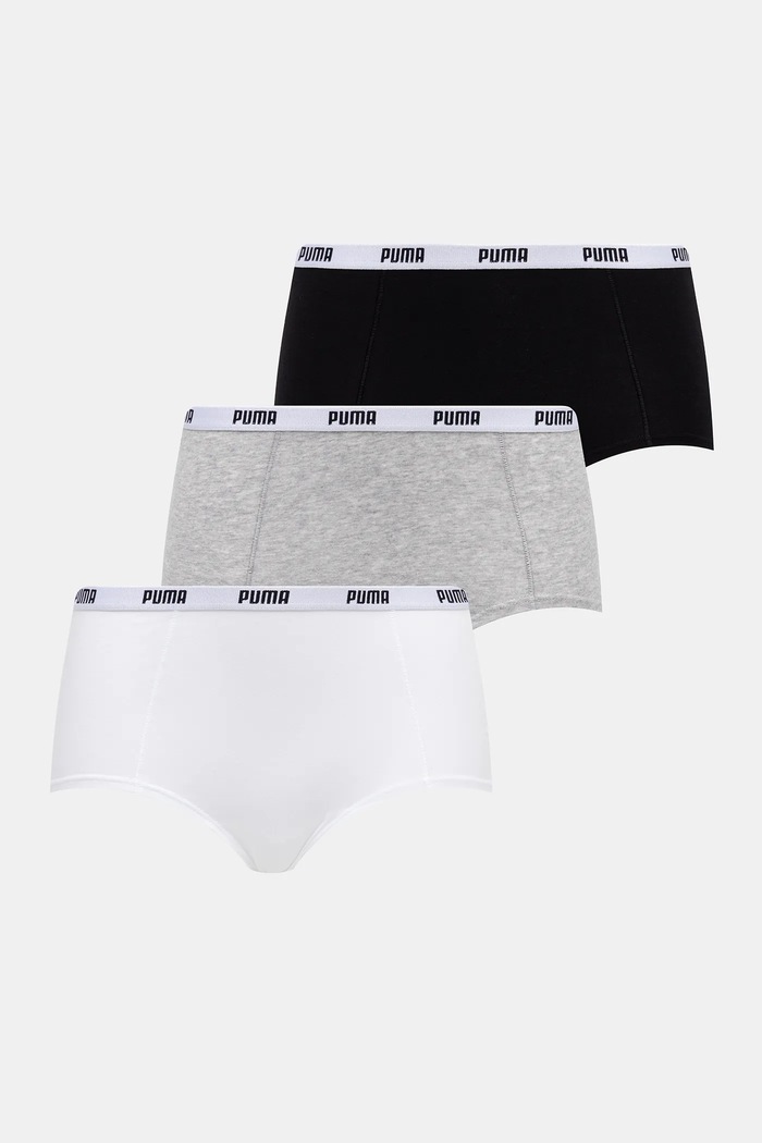 Puma - Σλιπ (3-pack) πλεκτό ύφασμα μαύρο 907591