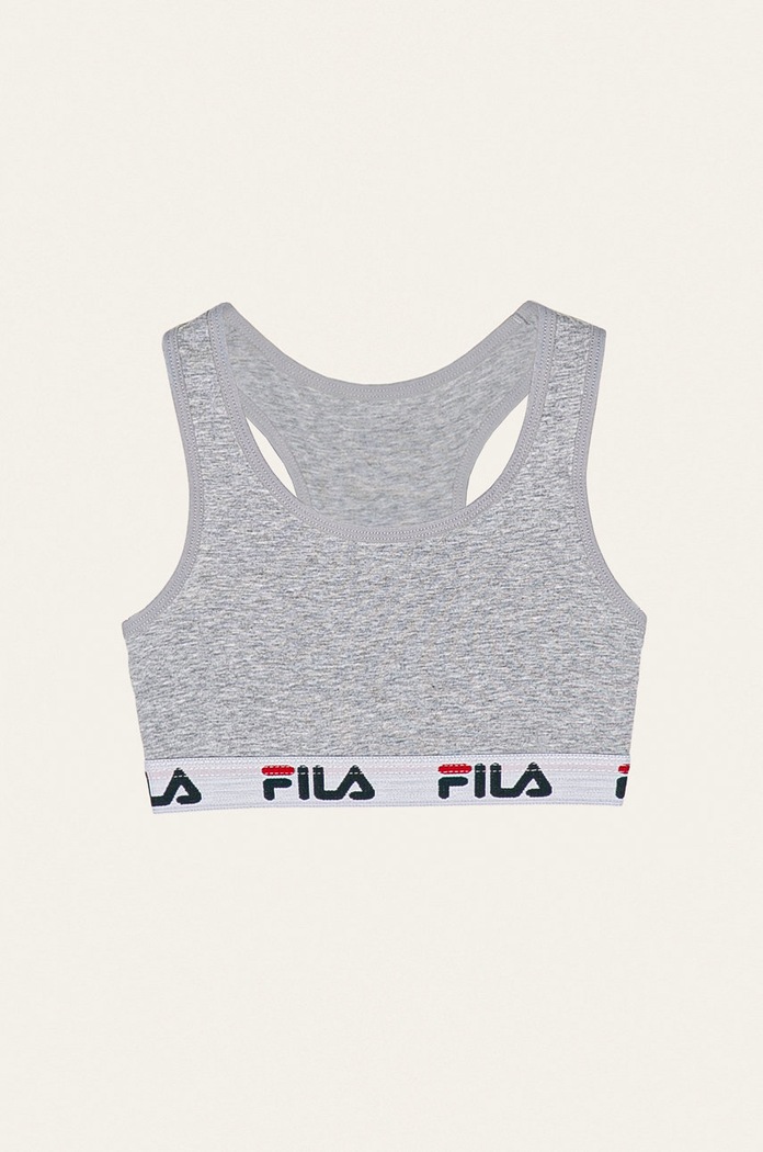 Fila - Gyerek sport melltartó nyomtatásos szürke FU2000
