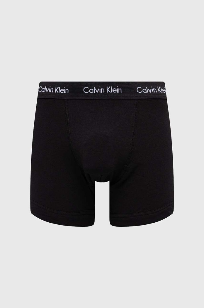 Calvin Klein Underwear bokserki męskie bawełniane z elastanem 3-pack czarny 000NB1770A