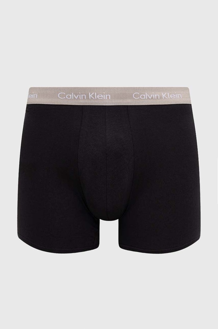 Calvin Klein Underwear bokserki męskie bawełniane z elastanem 3-pack 000NB1770A czarny AA00