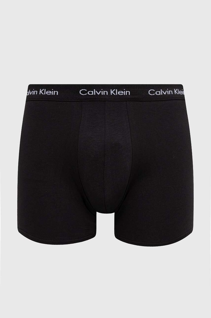 Calvin Klein Underwear bokserki męskie bawełniane z elastanem 3-pack czarny 000NB1770A