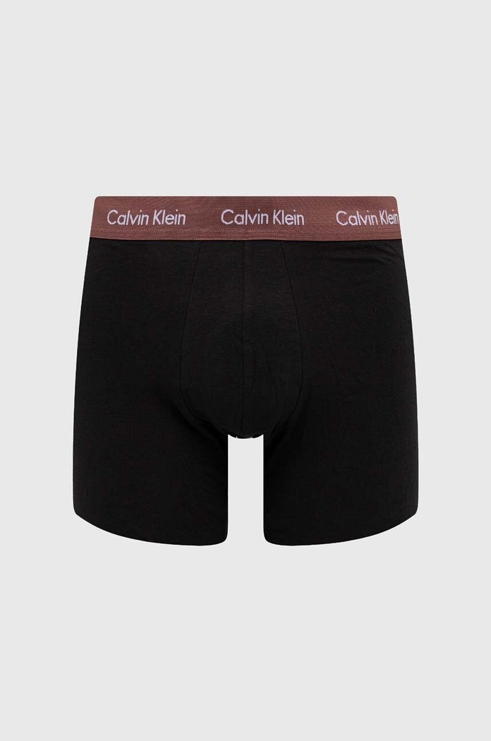 Calvin Klein Underwear boxerky pánske bavlnené s elastanom 3-pak 000NB1770A čierna AA00