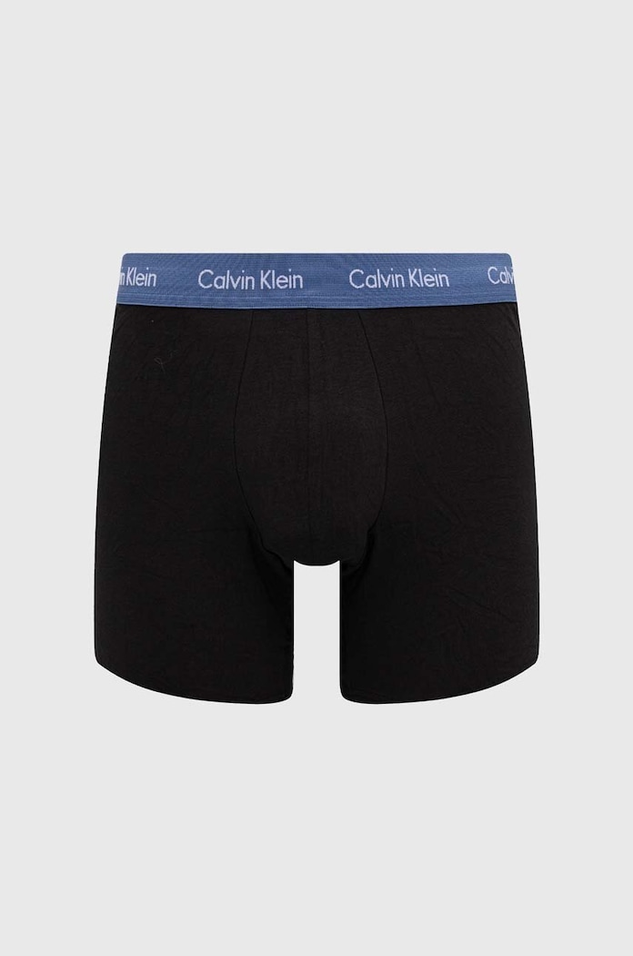 Calvin Klein Underwear boxerky pánske bavlnené s elastanom 3-pak čierna 000NB1770A