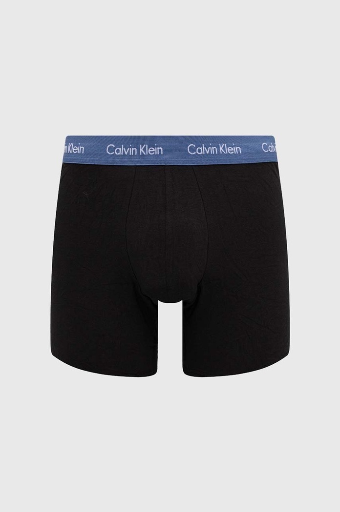 Calvin Klein Underwear boxerky pánske bavlnené s elastanom 3-pak čierna 000NB1770A