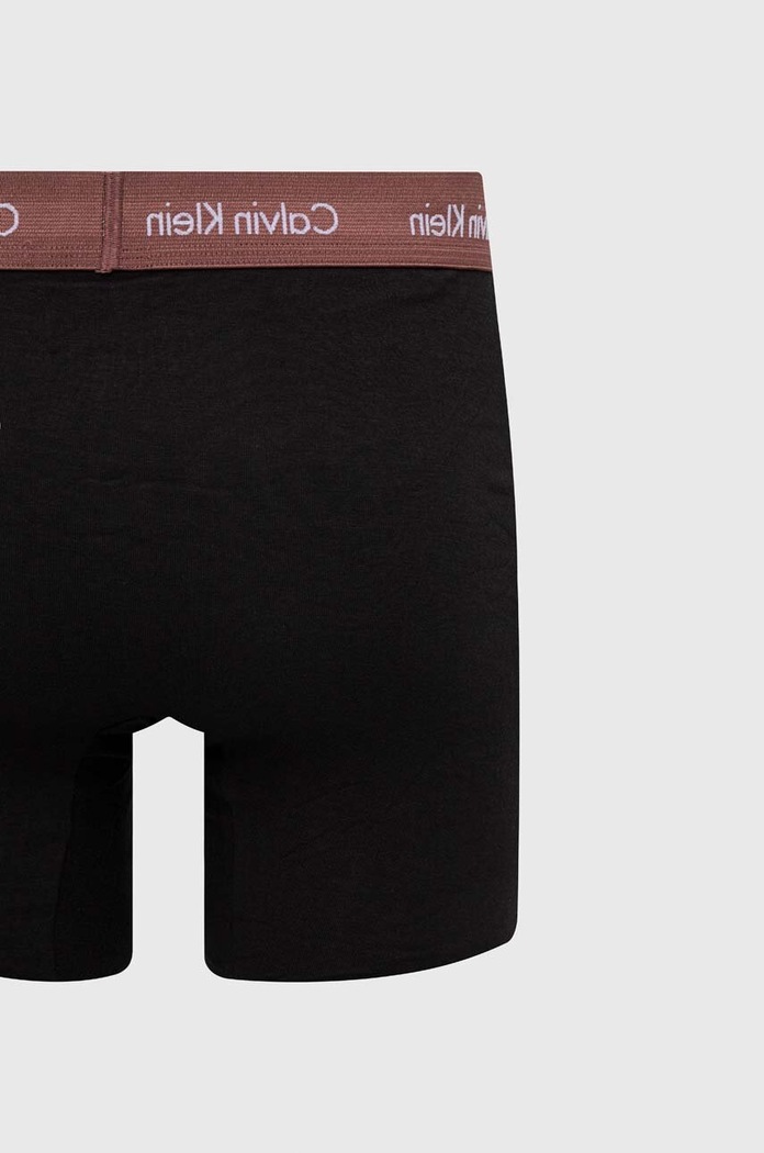 Calvin Klein Underwear boxerky pánske bavlnené s elastanom 3-pak 000NB1770A čierna