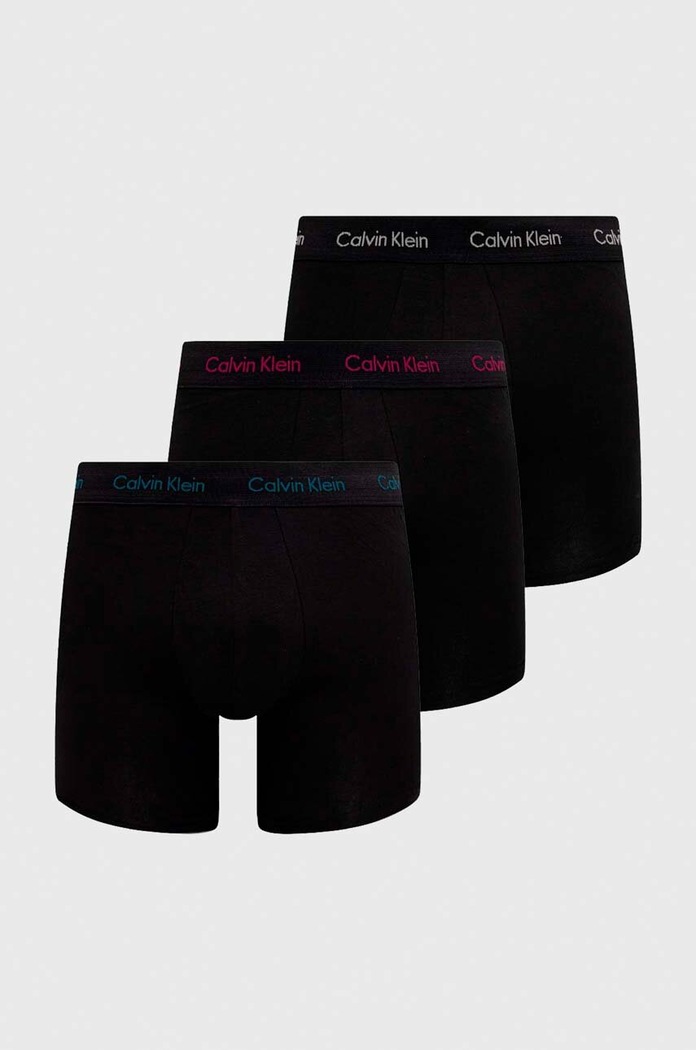 Calvin Klein Underwear bokserki męskie bawełniane z elastanem 3-pack multicolor 000NB1770A