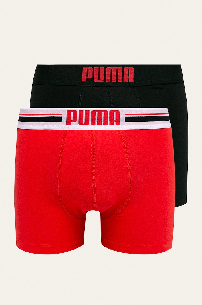 Boxerky Puma 2-pak pletenina červená 906519