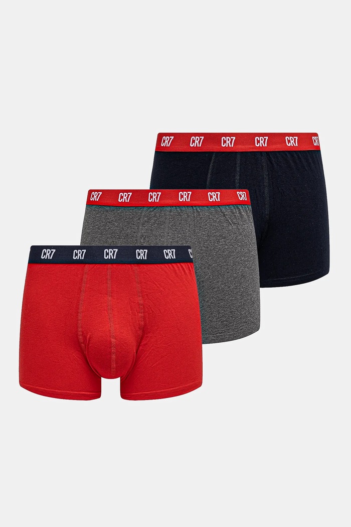 CR7 Cristiano Ronaldo - Μποξεράκια (3-pack) εφαρμοστό σορτς μπόξερ πολύχρωμο 8100.49.2716