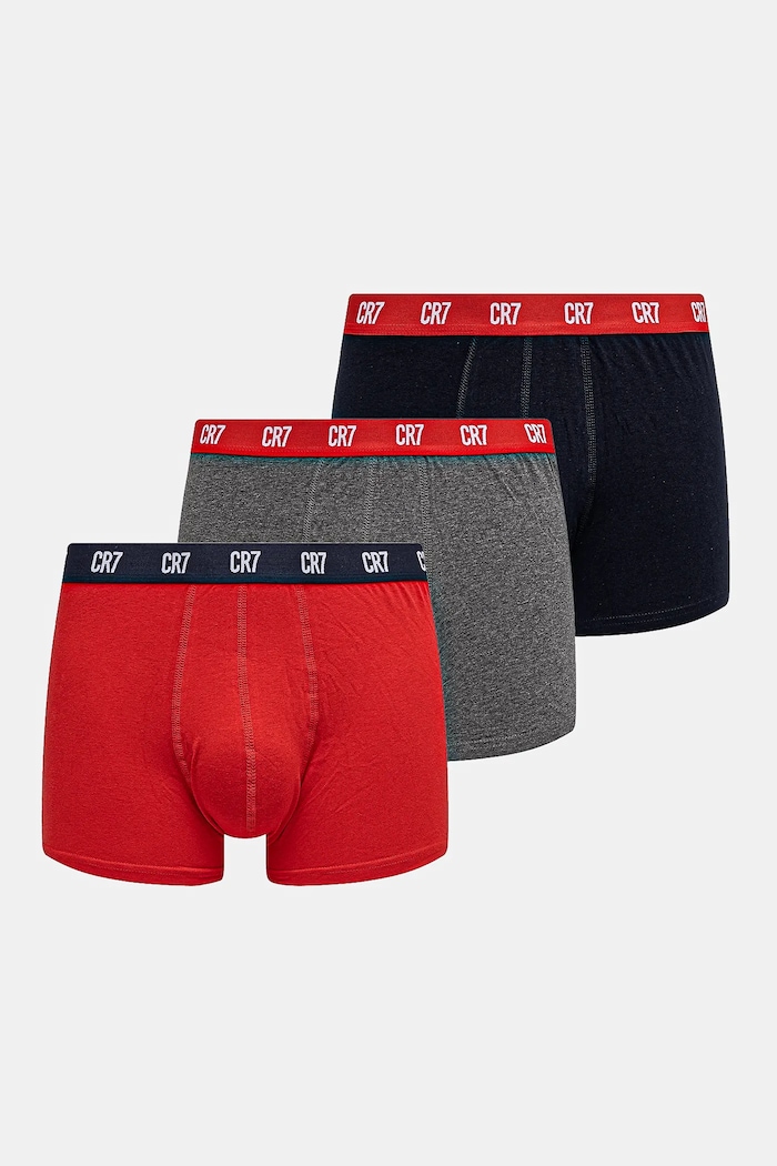 CR7 Cristiano Ronaldo - Μποξεράκια (3-pack) εφαρμοστό σορτς μπόξερ πολύχρωμο 8100.49.2716