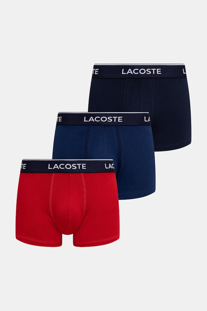 Lacoste - Boxerky (3-pak) (3-pak) potlač červená 5H3389