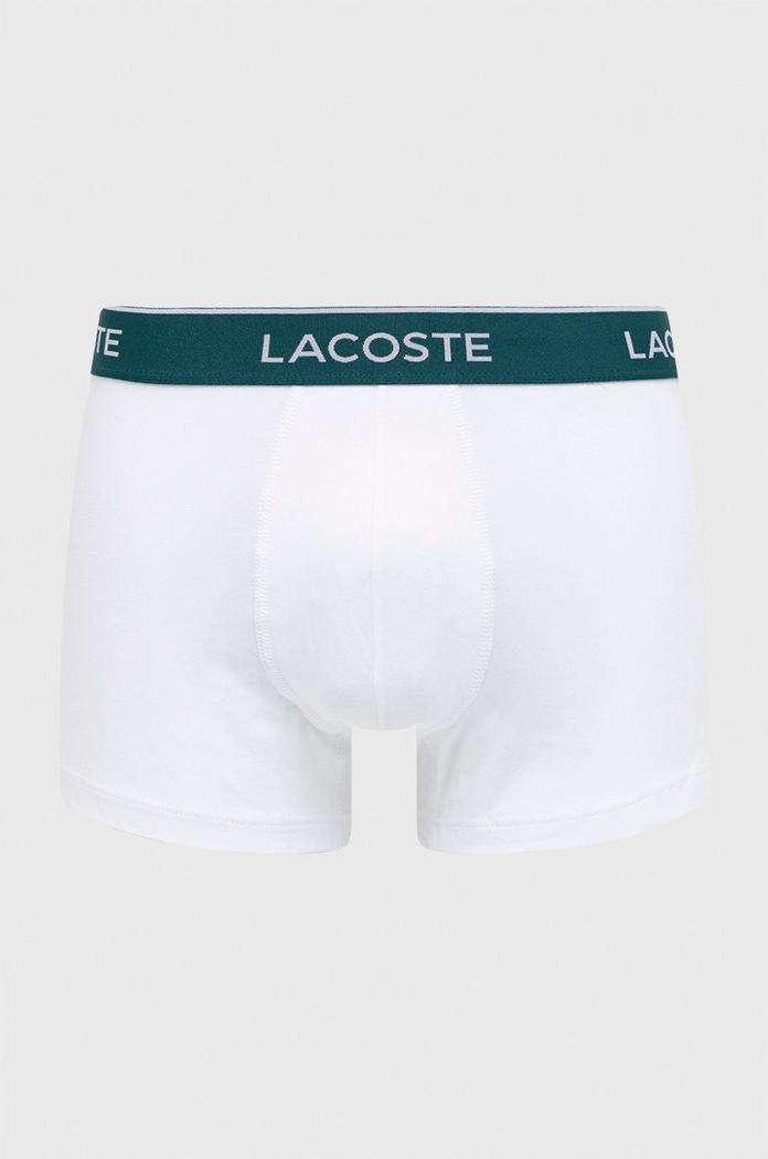 Μποξεράκια Lacoste 3-pack εφαρμοστό σορτς μπόξερ λευκό 5H3389