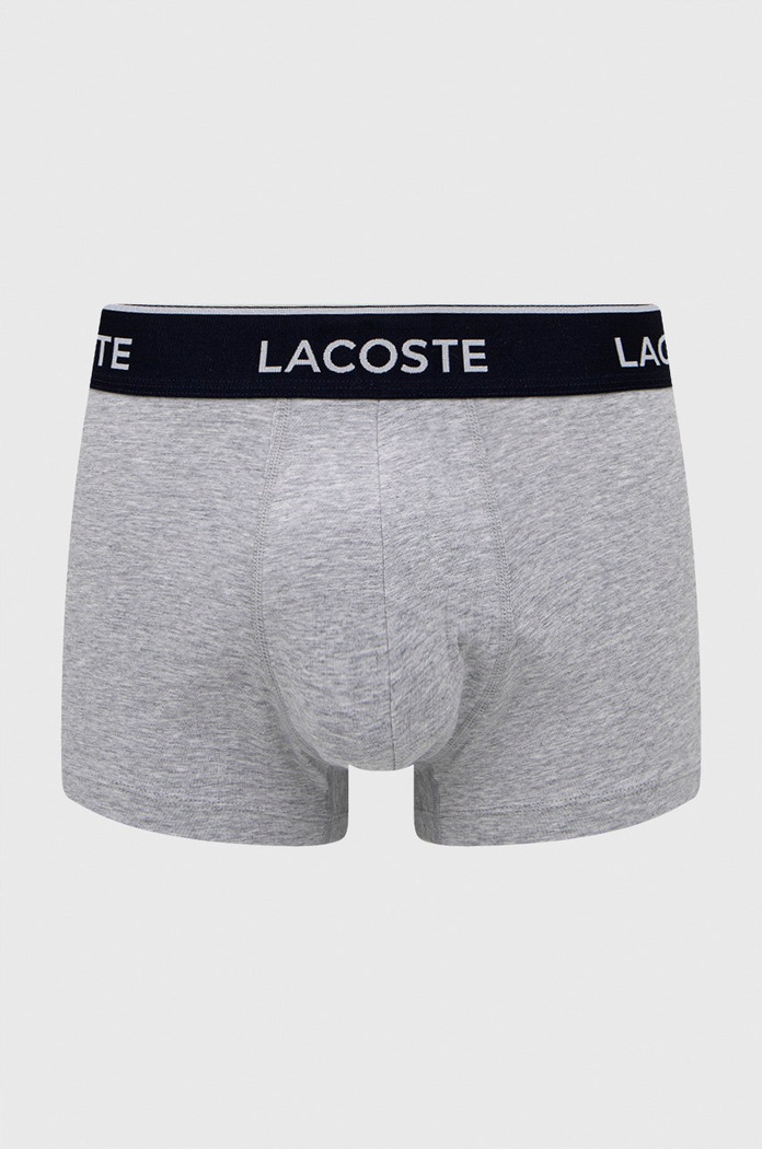 Boxerky Lacoste (3-pak) 5H3389 šedá AW24