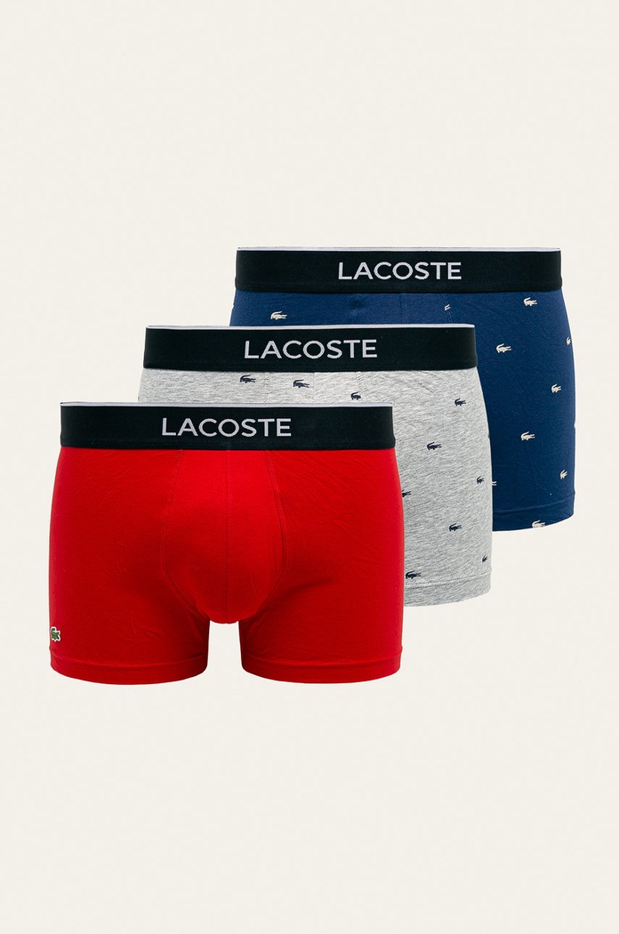 Lacoste - Boxeralsó (3 db) nyomtatásos többszínű 5H3411
