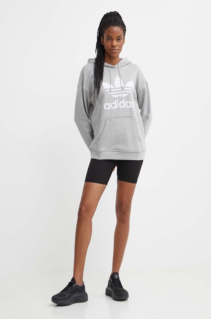 adidas Originals - Mikina FM3304 s kapucí šedá FM3304