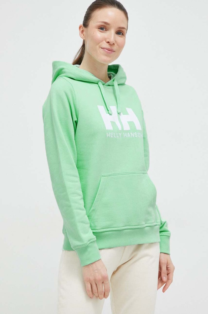 Helly Hansen bluza nadruk zielony 33978