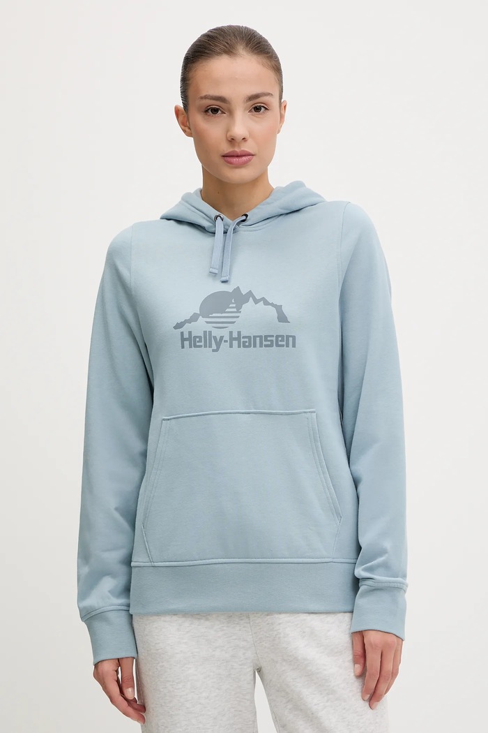Mikina Helly Hansen NORD GRAPHIC s kapucňou modrá 62981