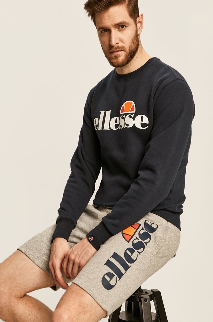 Dukserica Ellesse bez kapuljače mornarsko plava SHC07930