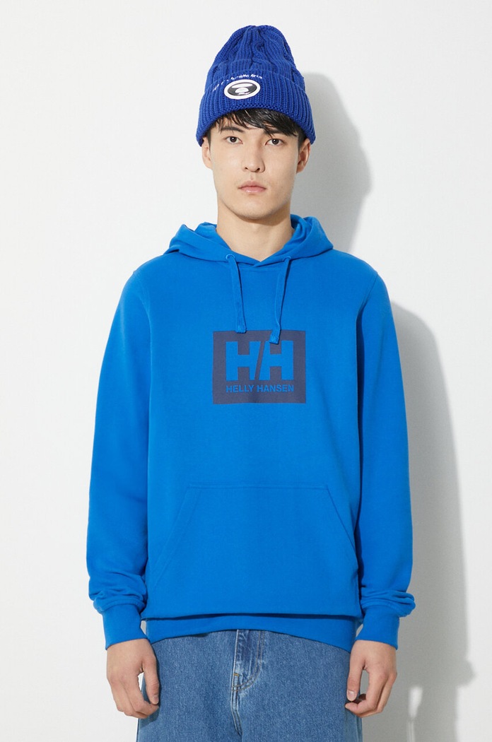Helly Hansen felpa in cotone blu 53289