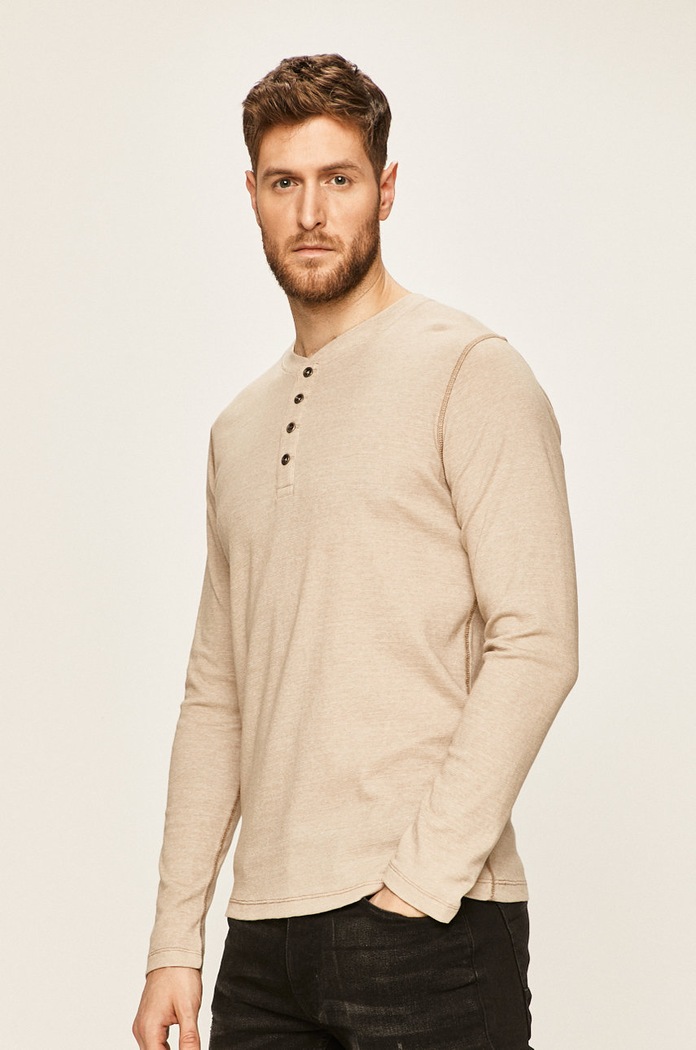 Premium by Jack&Jones - Tričko s dlouhým rukávem kulatý šedá 12166344