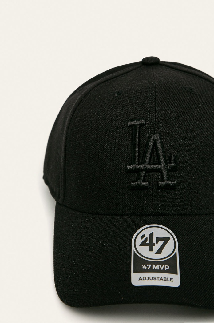 Doplnky 47 brand - Čiapka MLB Los Angeles Dodgers B.MVPSP12WBP.BKE čierna