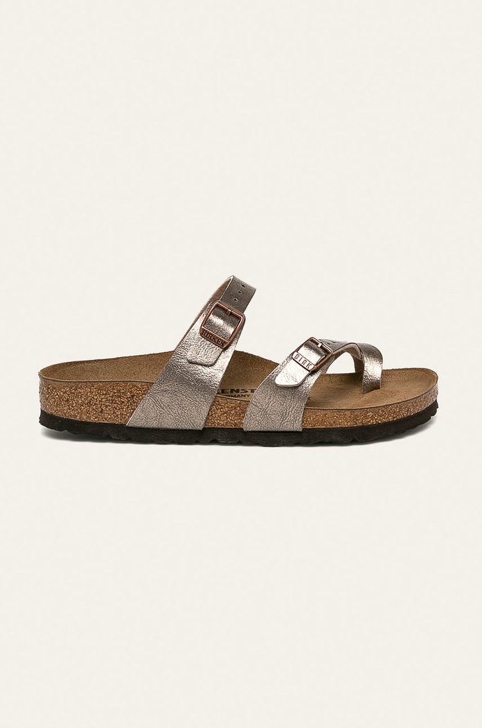 Birkenstock - Šľapky Mayari imitácia kože hnedá 1016409