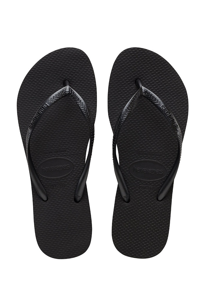 Havaianas - Japonki SLIM FLATFORM platforma czarny 4144537.0090P