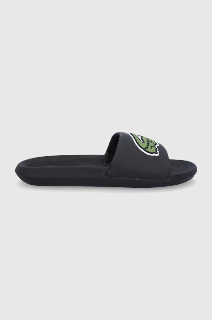 Lacoste Klapki Croco 738CMA00731B4 czarny 738CMA00731B4