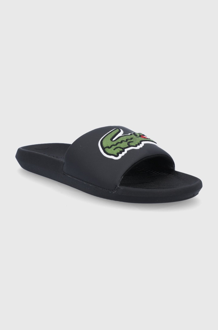 Lacoste Klapki Croco 738CMA00731B4 738CMA00731B4 czarny SS21