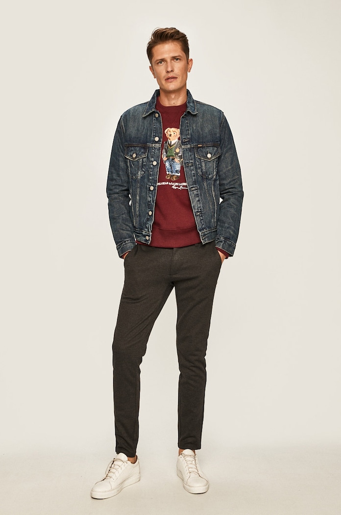 Polo Ralph Lauren jeans jakna 710673235001 modra SS21