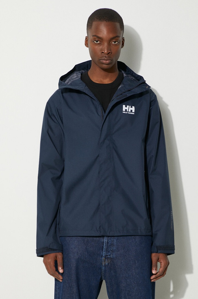 Helly Hansen trekking jacket Men's with navy 62047
