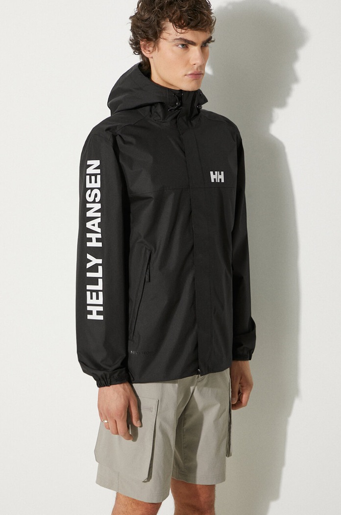 Helly Hansen rain jacket Ervik with black 64032