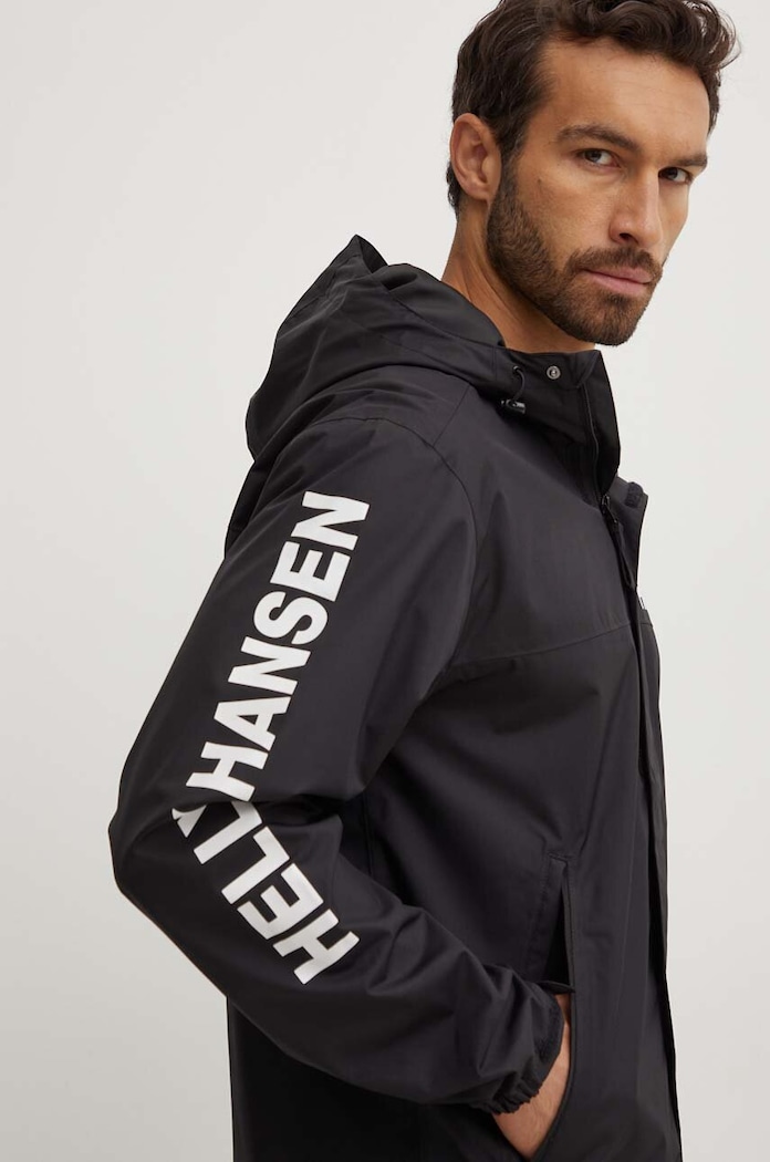 Nepremokavá bunda Helly Hansen Ervik čierna 64032