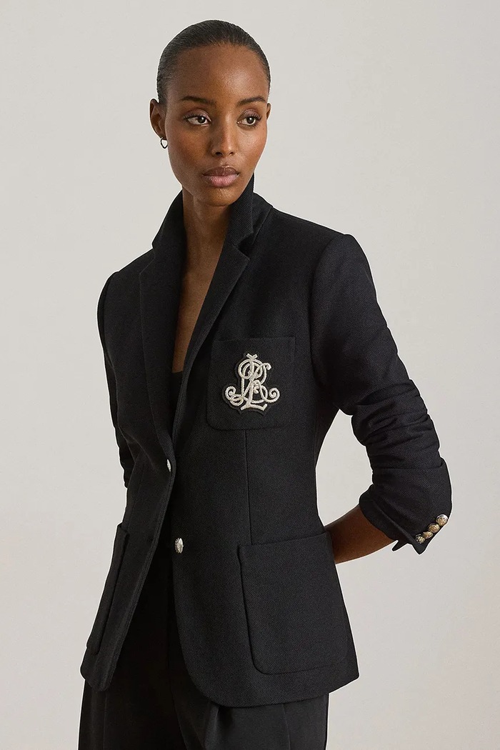 Lauren Ralph Lauren - Zakó dzsörzé fekete 200797305004