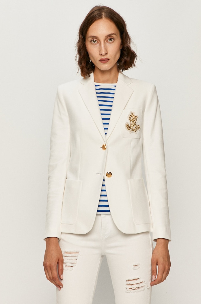 Lauren Ralph Lauren - Σακάκι ύφασμα λευκό 200797305001