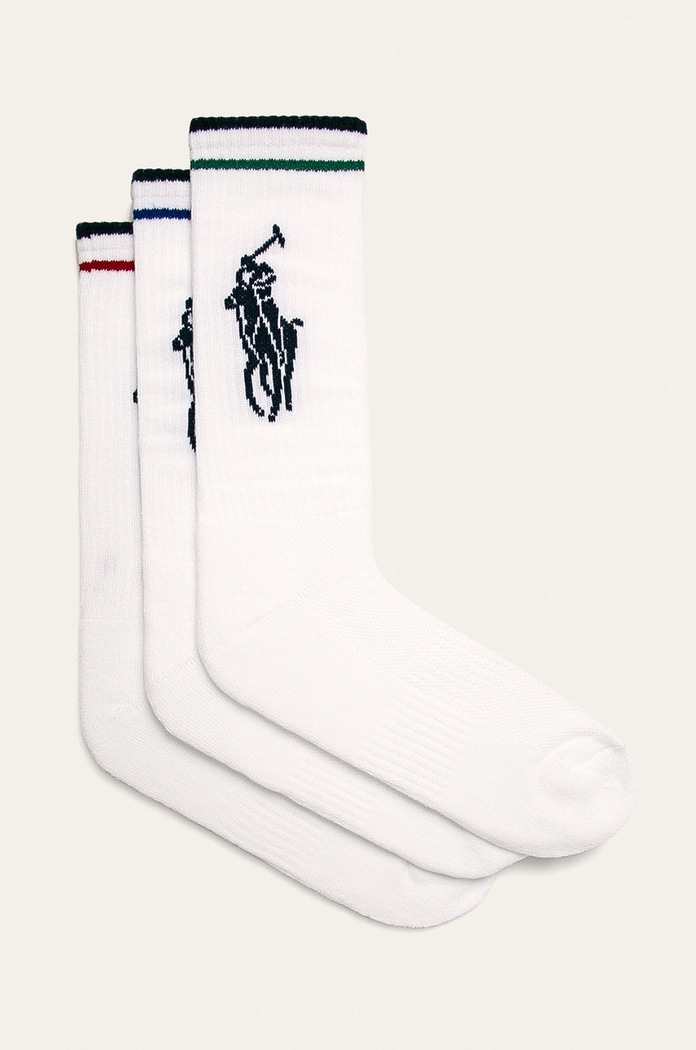 Polo Ralph Lauren - Sosete (3-pack) sosete lungi alb 449723748001