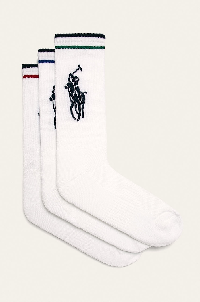 Polo Ralph Lauren - Sosete (3-pack) sosete lungi alb 449723748001