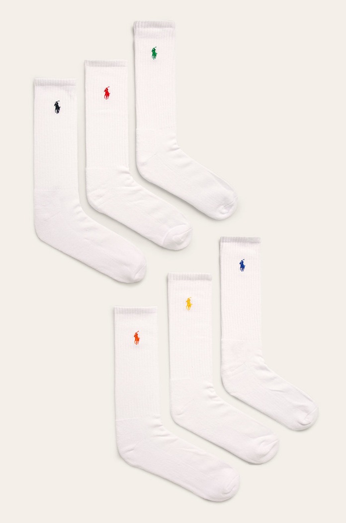 Polo Ralph Lauren - Ponožky (6-pak) dlhé ponožky biela 449799740002