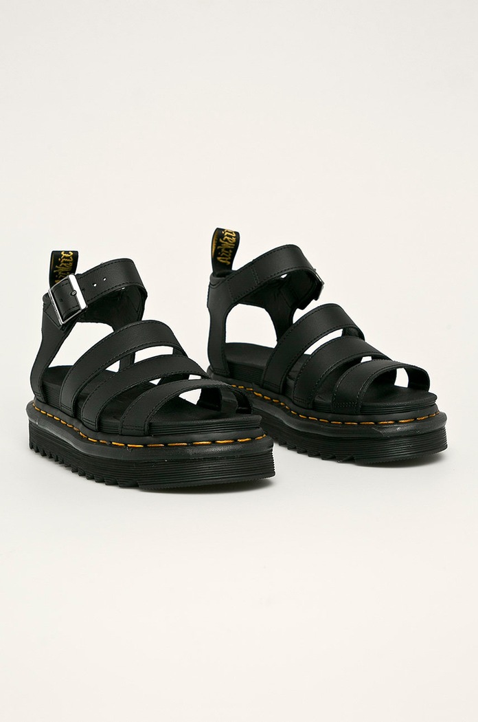 Kožené sandály Dr. Martens Blaire DM24235001 černá SS21