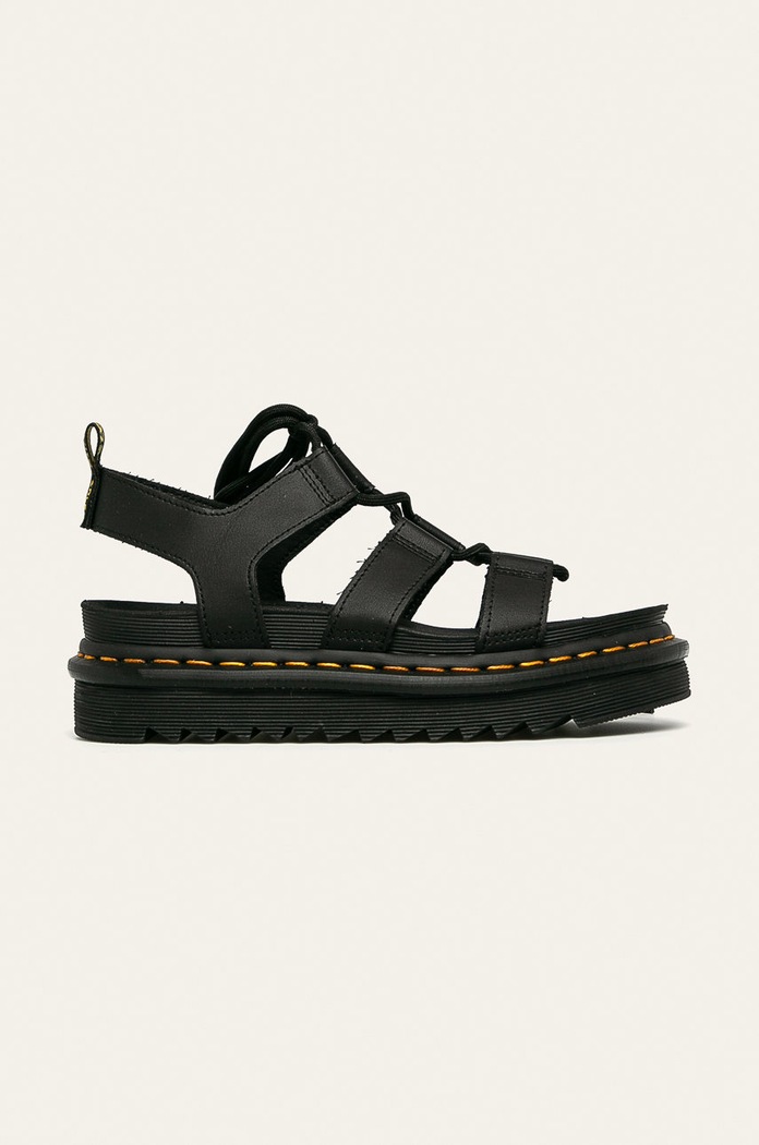 Dr. Martens - Кожени сандали Nartilla гладка кожа черен DM24641001