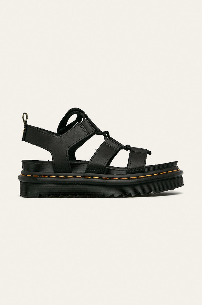 Dr. Martens - Кожени сандали Nartilla гладка кожа черен DM24641001