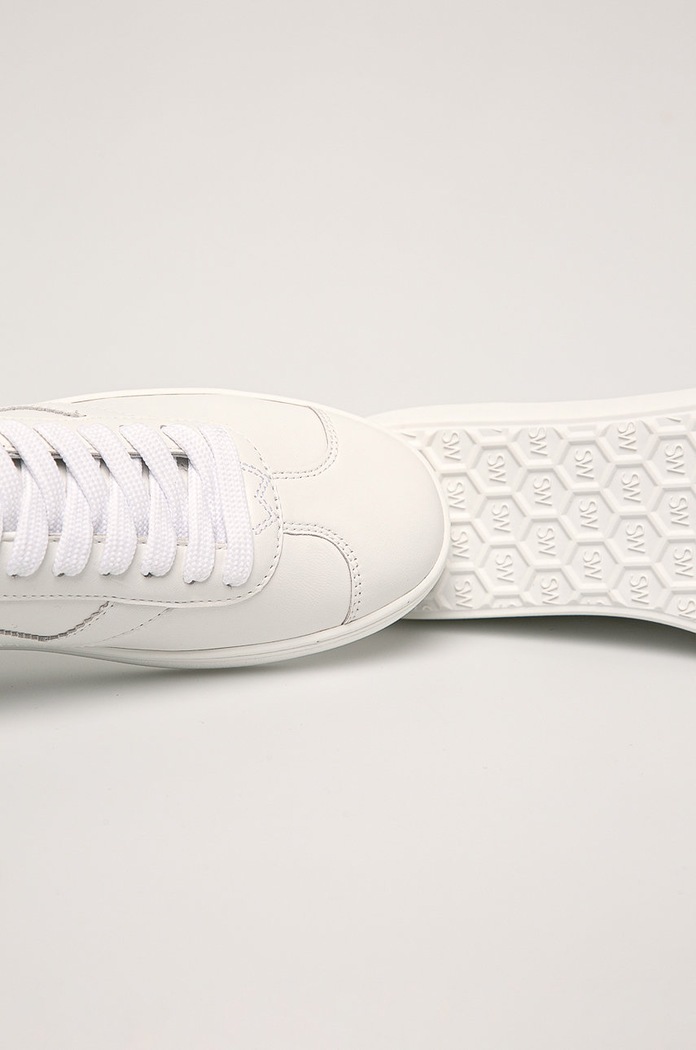 Stuart Weitzman - Kožené boty Daryl bílá S3694.WHT